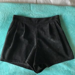 Suede Shorts